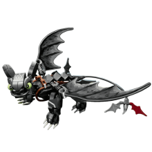 Drachen-Bauset kompatibel mit Lego Animals Nachtschatten mit beweglichen Teilen, Deko für Erwachsene und Jungen, 408 Teile