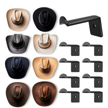 2,8-Zoll-Huthaken für die Wand (8er-Pack) – Cowboyhutständer, stabile Kappenhalter, Hutablagen, Organizer für Baseballkappen,