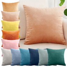 Opruiming! Sierkussenhoes van fluweel, 18x18 cm, kussenhoes voor bank, fauteuil of bed, zachte en ademende kussenhoes voor woondecoratie.