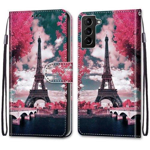 Θήκη πορτοφολιού για Samsung Galaxy S22 (6.1"), Δερμάτινη θήκη PU με βάση στήριξης, μαγνητικό