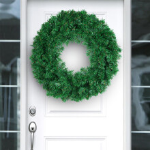 Green Artificial Christmas Wreath 18 inch