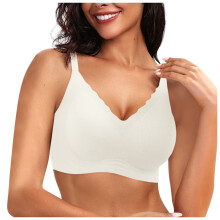 Nahtlose Damen-BHs ohne Bügel, Push-up-BHs mit Wellenkante, weiche, kabellose Komfort-Bralettes, BHs mit vollständiger Abdeckung für jeden Tag