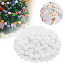 Feest- en evenementbenodigdheden, 300 stuks pompons van 20 mm, pluizige pompons voor doe-het-zelf knutselprojecten en decoraties.
