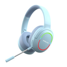 Trådløst gamingheadset til PS4, PS5, Xbox, Switch, PC, foldbart, støjreducerende - blå