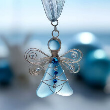 Weihnachtsengel-Anhänger als Christbaumschmuck, elegante Weihnachtsdekoration für Zuhause und festliches Geschenk