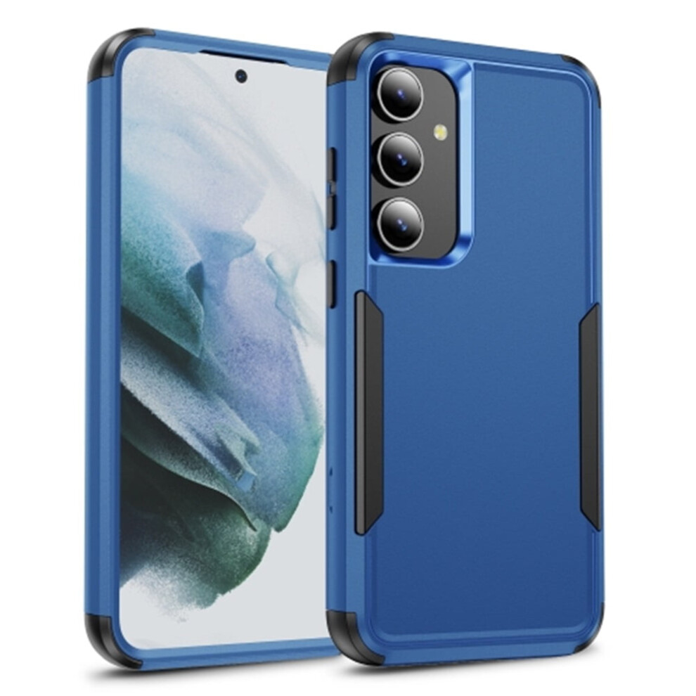 Heavy Duty 3-Layer Bumper Case For Samsung Galaxy S24 5G 6.2", Shockproof, Dropproof, Full Rubber Armor Â +, Compatible With Samsung Galaxy Blue/Black 9482726174493