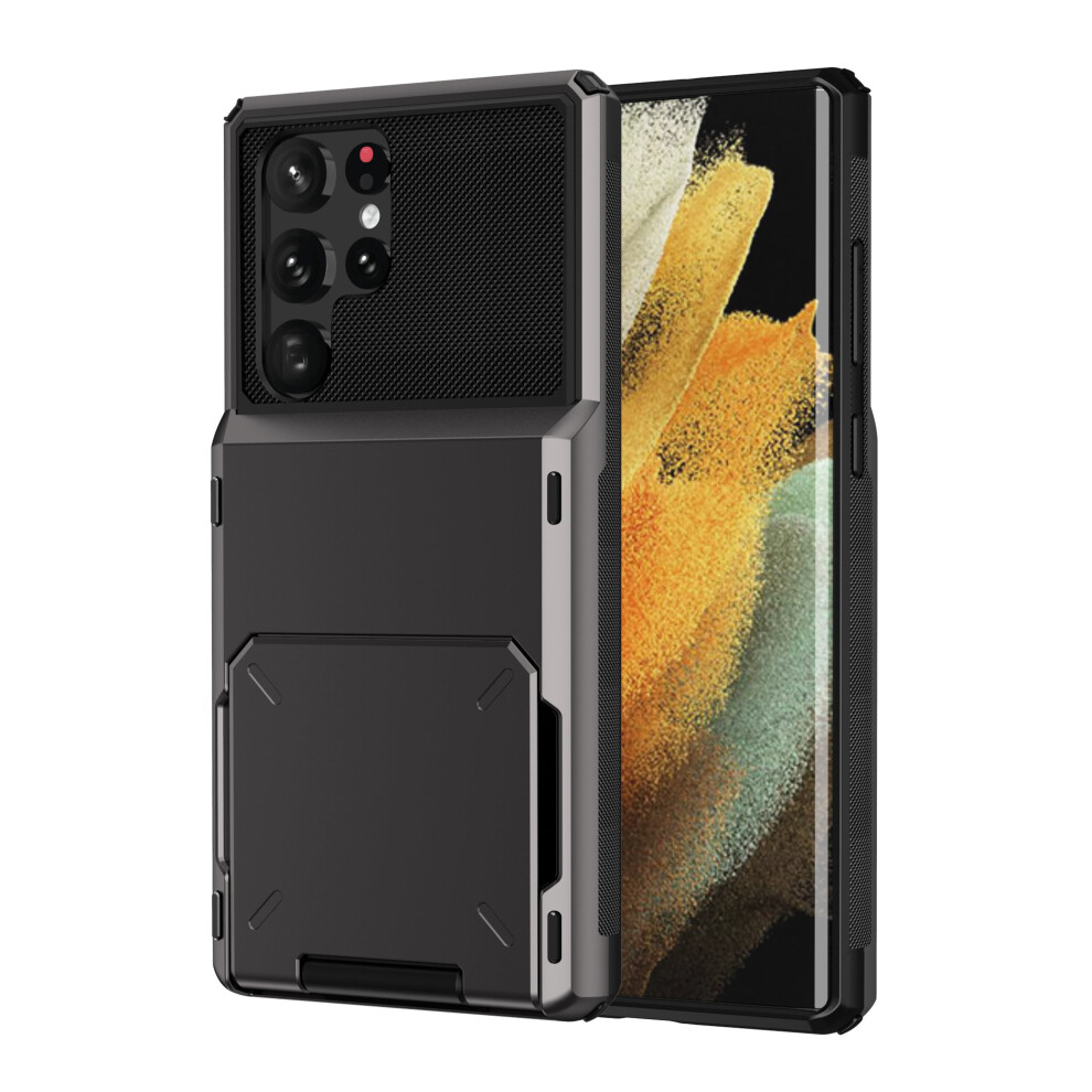 Compatible With Samsung Galaxy S24 Ultra Case Â Shockproof Dual-Layer Rugged Tpu+Hard Shell With Hidden Wallet, Id Slot & Scratch Resistance Â 9482726171256
