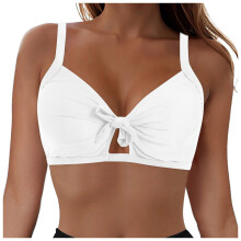 Bikinitopjes voor dames - Badpaktopje voor grote buste met knoopsluiting en volledige dekking (2025)