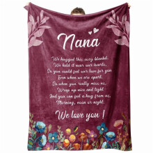Cadouri pentru bunica Nana Gigi Mimi, Cadouri unice pentru ziua de naștere a bunicii de la nepoți, Pătură pentru bunica de Ziua Mamei, Pătură