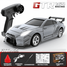 RC-Driftwagen für Kinder – 2,4-GHz-Fernsteuerungs-Rennfahrzeug mit Lichtern, 1/64 Hochgeschwindigkeits-Mini-RC-Driftwagen für Jungen und Mädchen