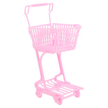 Grocery Cart on Wheels Toy Baby Shopping Seat Covers Cute Trolley Rack Child Pink