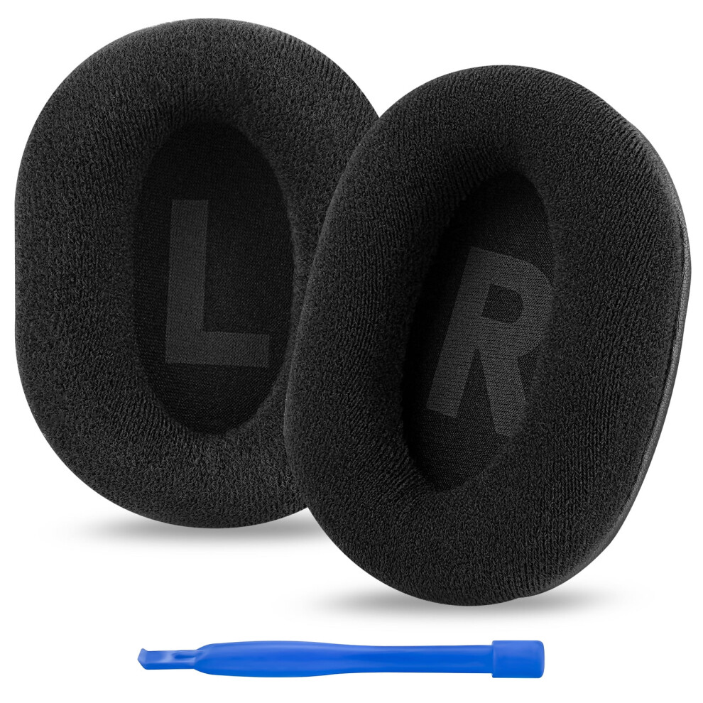 Replacement Ear Pads For Compatible With Logitech G Pro, G Pro X, G433, G233, G Pro X 2 Headphones Ear Cushions, Headset Earpads (Velour / ) Black 9482726173700