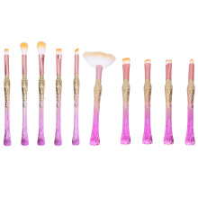 Durable Light Weight Makeup Brush Set, 10pcs Multi Function Brushes for Smooth Application Accurate Coloring