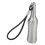 Waterproof Reusable Bottle-Shaped Flint Lighter with Keychain - Silver, 63.0g 2