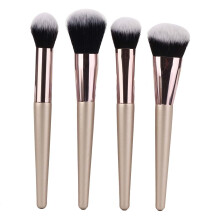 Professional4Pcs Makeup Brush Set, Vegan And Cruelty-Free, Synthetics Bristles For High Definition Finish And Easy Handling