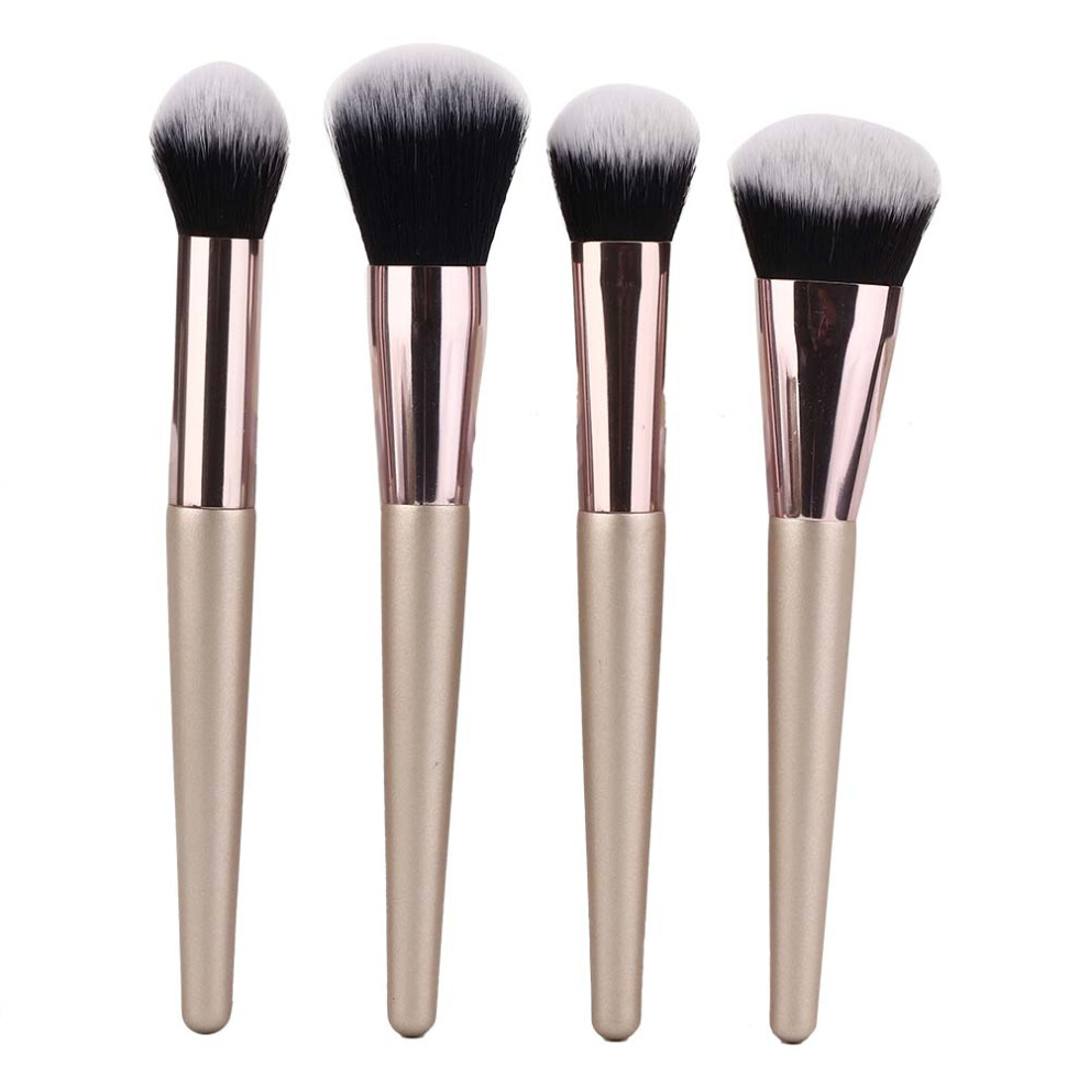 Professional4Pcs Makeup Brush Set, Vegan And Cruelty-Free, Synthetics Bristles For High Definition Finish And Easy Handling