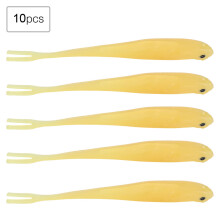 Soft Plastic Fishing Lure, Baitfish Profile With Split Tail Enhancement For Freshwater And Marine Environments