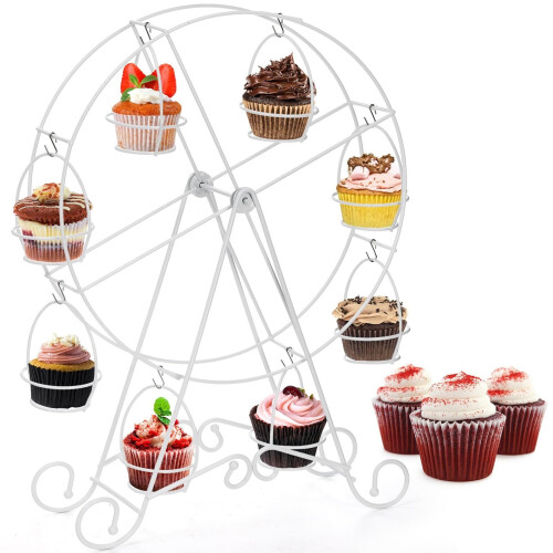 Βάση για Cupcakes με θέμα τον Ρόδα του Λούνα Παρκ – Θήκη σερβιρίσματος για πάρτι με