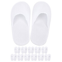 12 Pairs Hotel Slipper Pack Disposable Slippers Comfortable Anti-skid for Men and Women 11.0x4.3x2.4in