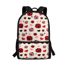 Rucsac roșu cu buburuză pentru băieți și fete, preșcolari și grădinițe, accesoriu de modă, geantă de cărți cu bretele reglabile