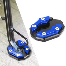Pedana di supporto antiscivolo in lega di alluminio per moto, design maggiorato, vestibilità universale, compatibile con bici e motociclette.