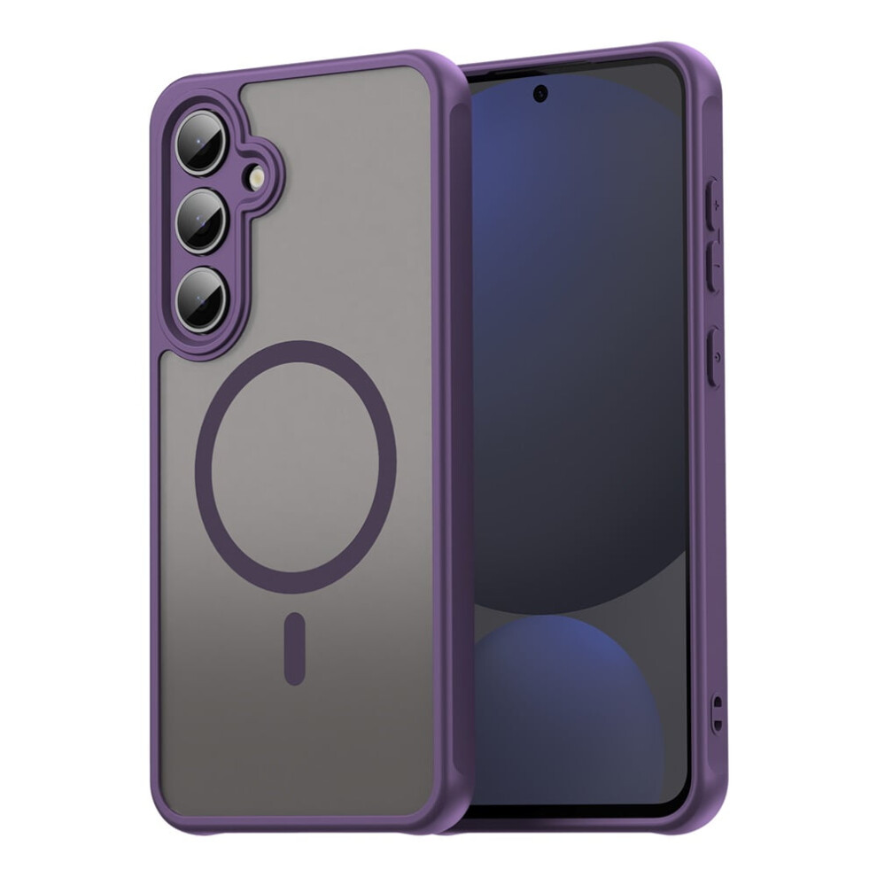 Magnetic Translucent Matte Case For Samsung Galaxy S24 Fe 5G – Magsafe Compatible, Military-Grade Drop Protection, Purple 9193271133926