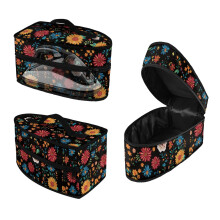 Dustproof Travel Home Iron Organizer Portable Portable Travel Iron Organizer Colourful Flowers Valentines Day, Case Only