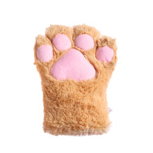 1Pc Cat Kitten Paw Claw Warm Glove Cosplay Plush Mitten for