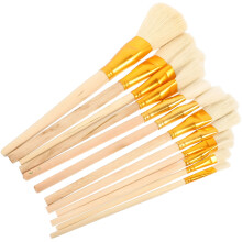 12Pcs Watercolor Paint Brushes Wood Handle Artist Brush Set
