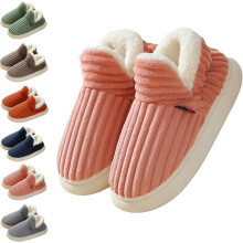 Cozy Stylish Slipper Booties, Winter Fuzzy Warm Thick-Soled Plush House Cloud Slides with Anti-Slip Soles for Men and Women, Machine Washable