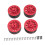 RC Car Wheels 1/12 1/16 Scale 4 Pieces Red 1