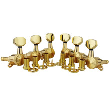 6Pcs 6R/6L/3R+3L Guitar Locking Tuners, 1:18 Lock String Tuning for Key Pegs Machine Heads for LP SG Style Electric Guit