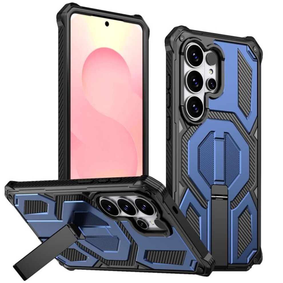 Samsung Galaxy S24 Ultra 5G Case Â Magsafe Compatible, Military-Grade, 360 Shockproof, Hidden Metal Kickstand, Blue 9353595689336