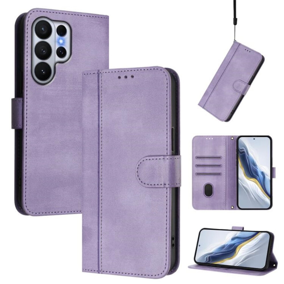 Compatible With Samsung Galaxy S26 Ultra 5G 6.9" Wallet Case Â Flip Leather Tpu, Card Holder, Wrist Strap, Shockproof, Purple 9353595690332