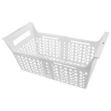 Plastic Freezer Organizer Basket with Drainage Hanging Wire Rack for Home Refrigerator Storage