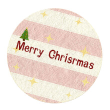 Christmas Round Rugs, 32Inch Washable Non-slip Fluff Holiday Decor Rug for Kitchen Bedroom Bathroom, Office, Living Room