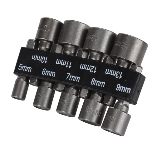 Socket Bit, 1/4in Sockets Set Multiple Types For Screwdriver For Electric Drill
