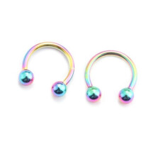 Nose Septum Ring Lip Nipple Eyebrow Lobe Horseshoe Ear