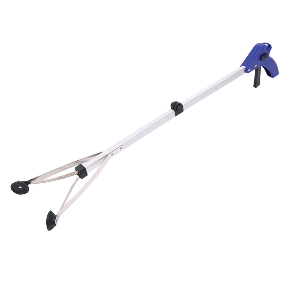 Blue Ergonomic Waste Collection Tool, Aluminum Alloy Garbage Picker For Efficient Cleanup, Navy (1Pcs)