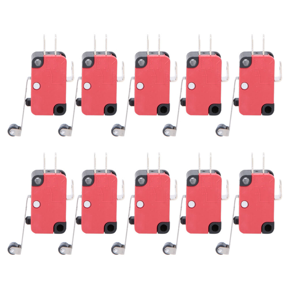 Momentary Switch For Electronic Control Panels, Limit Switch With Roller Lever Type And High Precision Design, 3Pin Spdt Micro Switch For Industrial 9083649771914