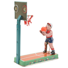 Vintage Metall Aufziehfigur Basketball Dekoration