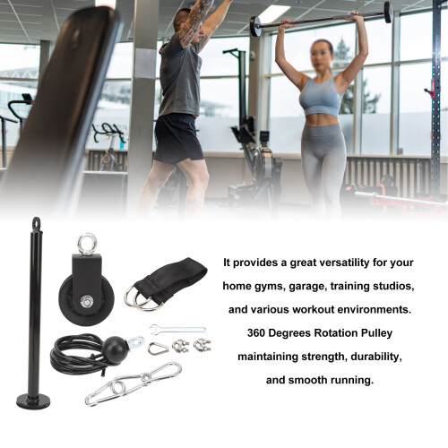 Stainless Steel Cable Pulley System for Gym, 2m Nylon Cable 2
