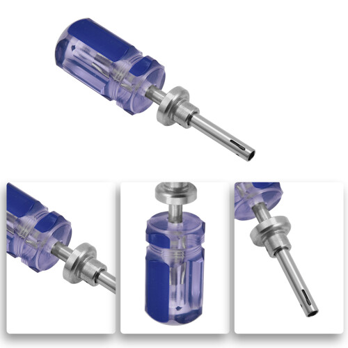 4in Locking Unlocking Tool for CATV TV Boxes Cable - Durable Blue Iron