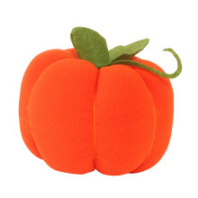 Orsetto di Stoffa di Seta Morbido alla Zucca Vivace 12x12x10cm Decora