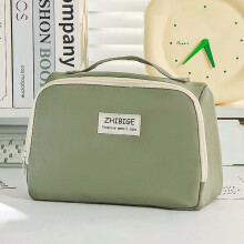 (Green) School Pencil Bag Stationery Organizer Large Capacity Bag Coin Purse for Teen Students Girls Boys