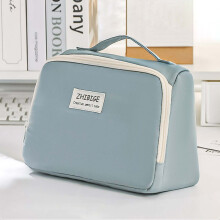 (Blue) School Pencil Bag Stationery Organizer Large Capacity Bag Coin Purse for Teen Students Girls Boys