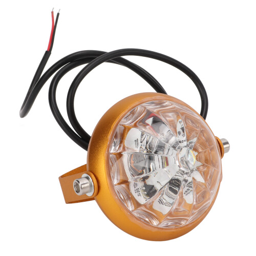 Superior Brightness Headlight For Motorcycle Front End, LED Projector Lens With Durable Construction And Colorful Flash Patterns, Easy Installation 1