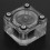 Acrylic Water Meter for PC Cooling, Revolving Speed Visualizer with Transparent Design for Custom Computer Builds 3