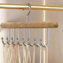 Gürtelhalter aus Holz mit 8 Haken – Multifunktionaler Kleiderschrank-Organizer für Gürtel, Krawatten, Schals, robuste Aufbewahrungsmöglichkeit