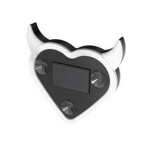 Herzförmige Solar-LED-Ambienteleuchte für die Heckscheibe – Romantisches Valentinstagsgeschenk, kompatibel mit allen Autos